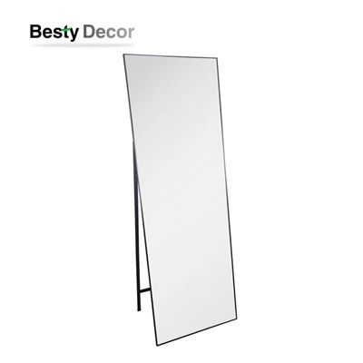 Cermin Panjang Penuh Berbingkai Tipis Paduan Aluminium Modern