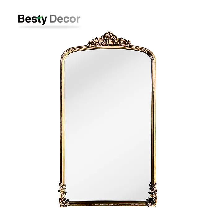 Grosir Cermin Bingkai Kayu Lantai Berdiri Besar Untuk Ruang Tamu